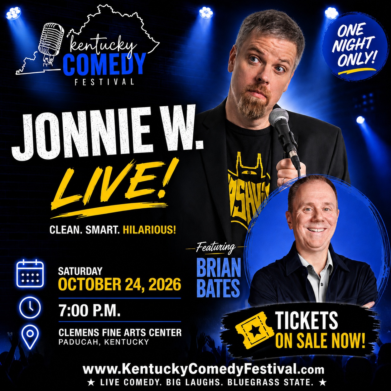 Jonnie W., featuring Brian Bates at the Clemens Fine Arts Center in Paducah